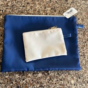 New with tags set of two travel pouches great for trips gym purse and more